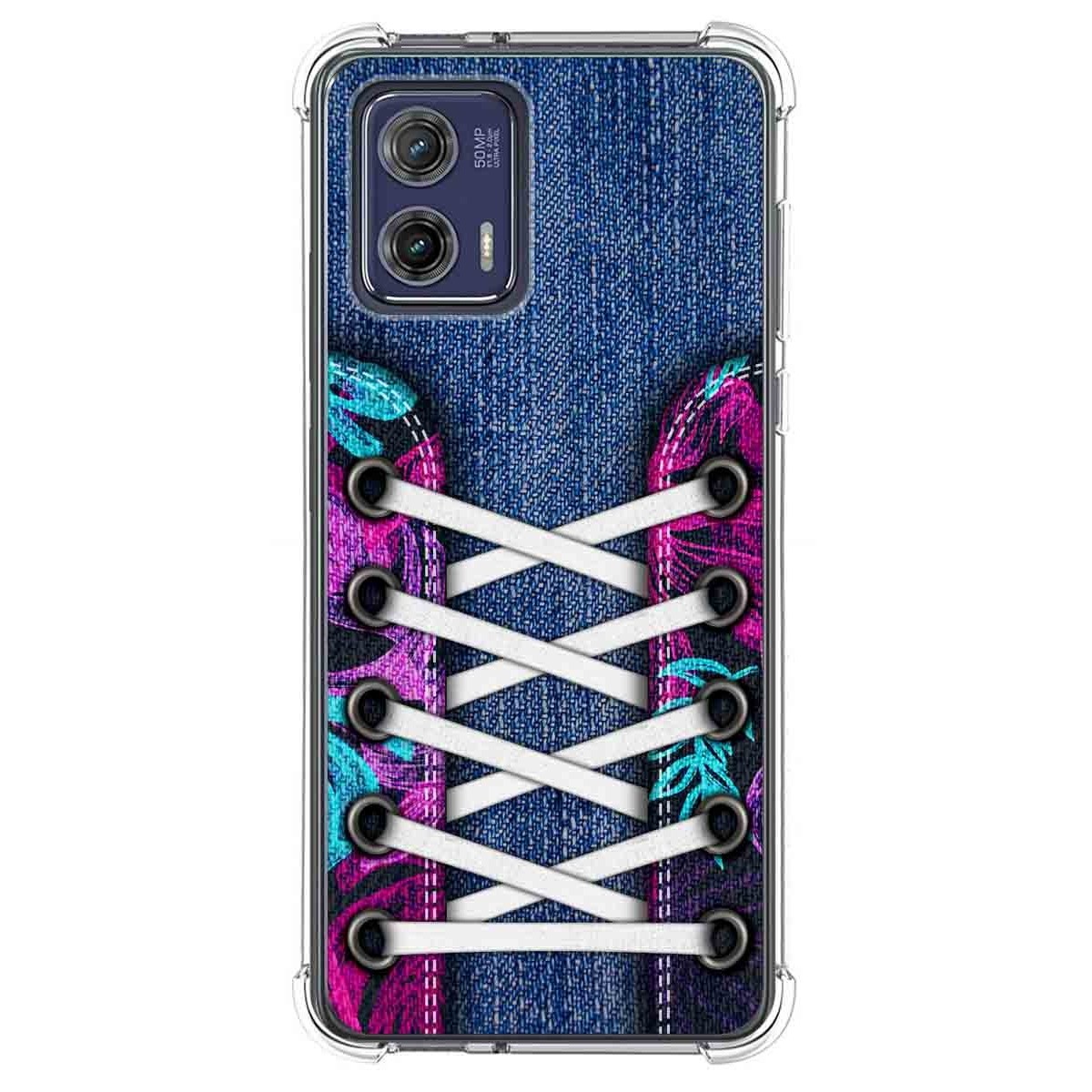 Funda Silicona Antigolpes para Motorola Moto G73 5G diseño Zapatillas 06 Dibujos