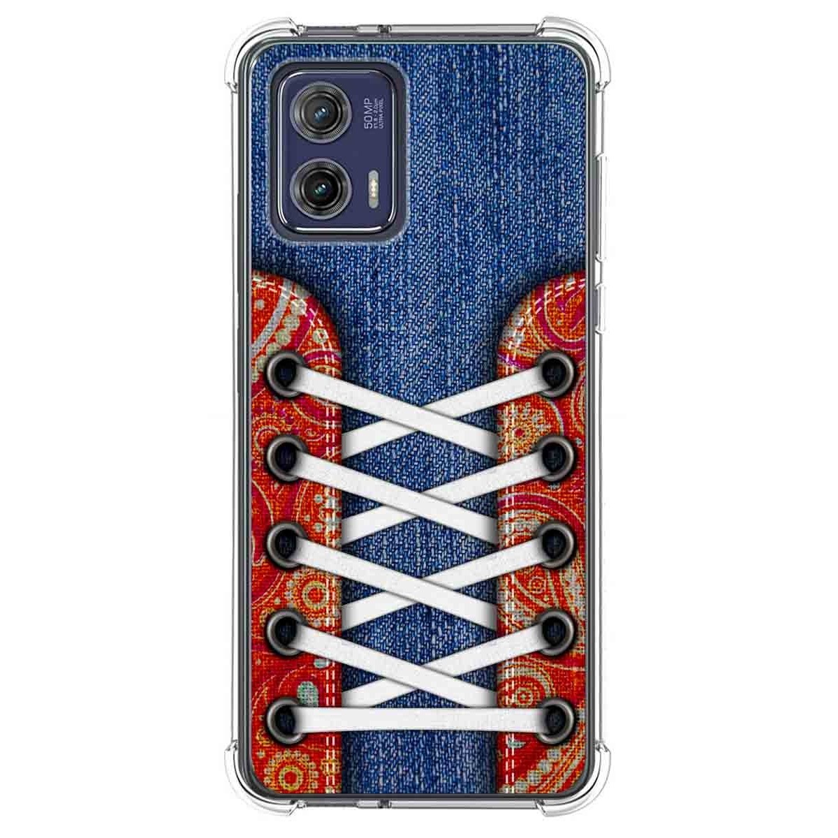 Funda Silicona Antigolpes para Motorola Moto G73 5G diseño Zapatillas 11 Dibujos