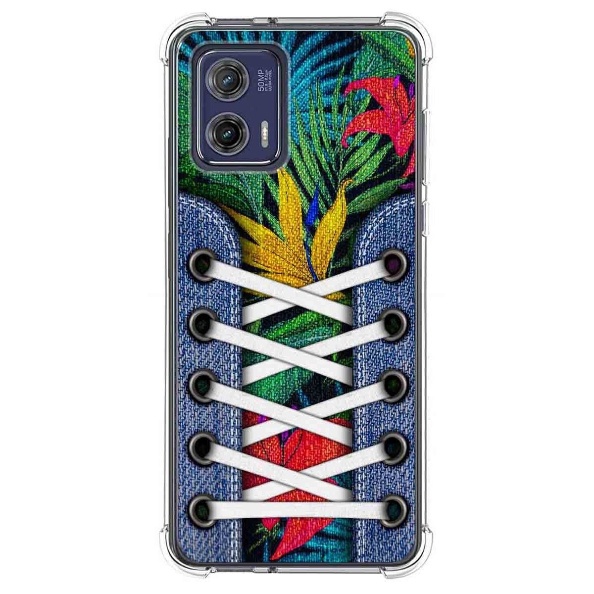 Funda Silicona Antigolpes para Motorola Moto G73 5G diseño Zapatillas 12 Dibujos