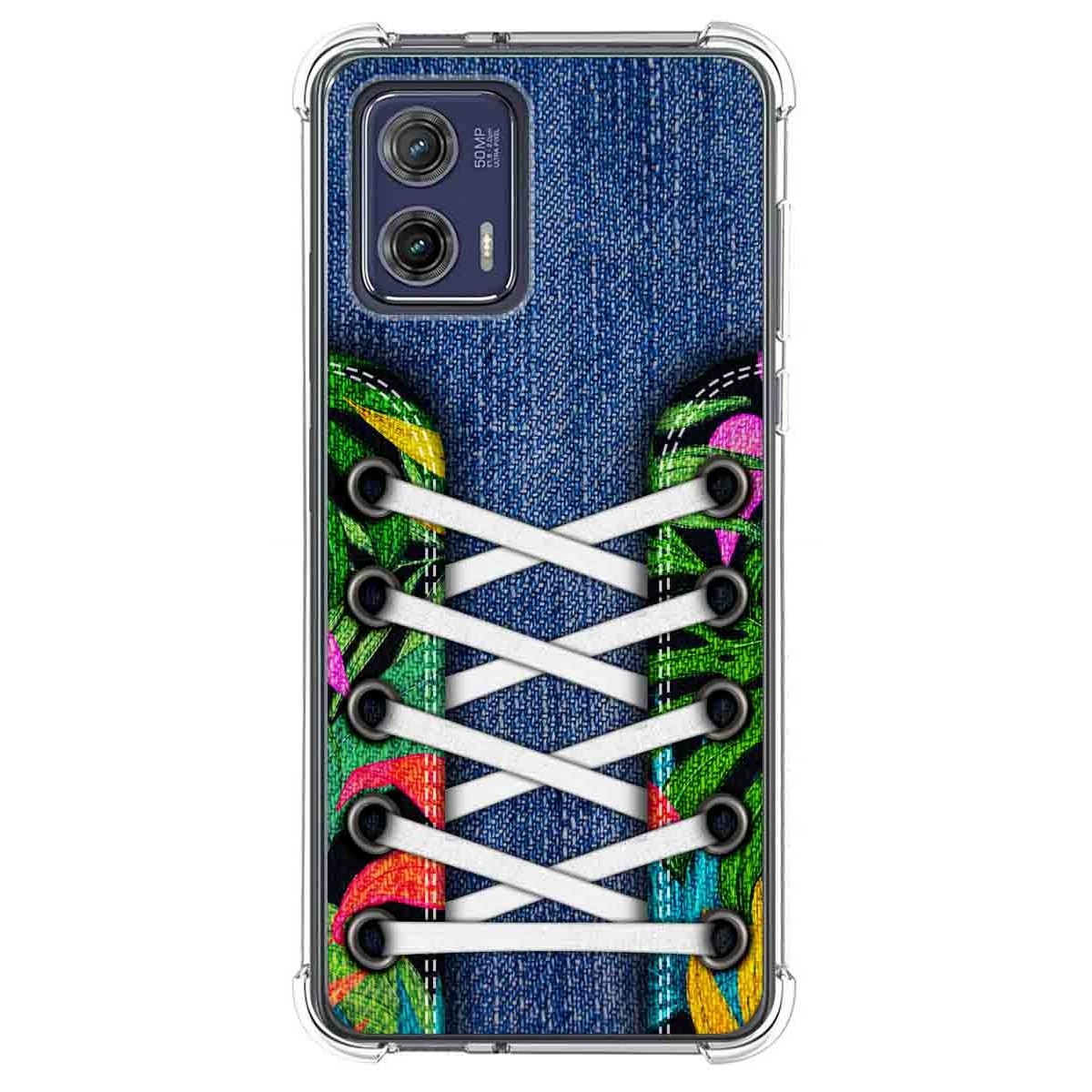Funda Silicona Antigolpes para Motorola Moto G73 5G diseño Zapatillas 13 Dibujos