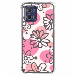 Funda Silicona Antigolpes para Motorola Moto G73 5G diseño Flores 09 Dibujos