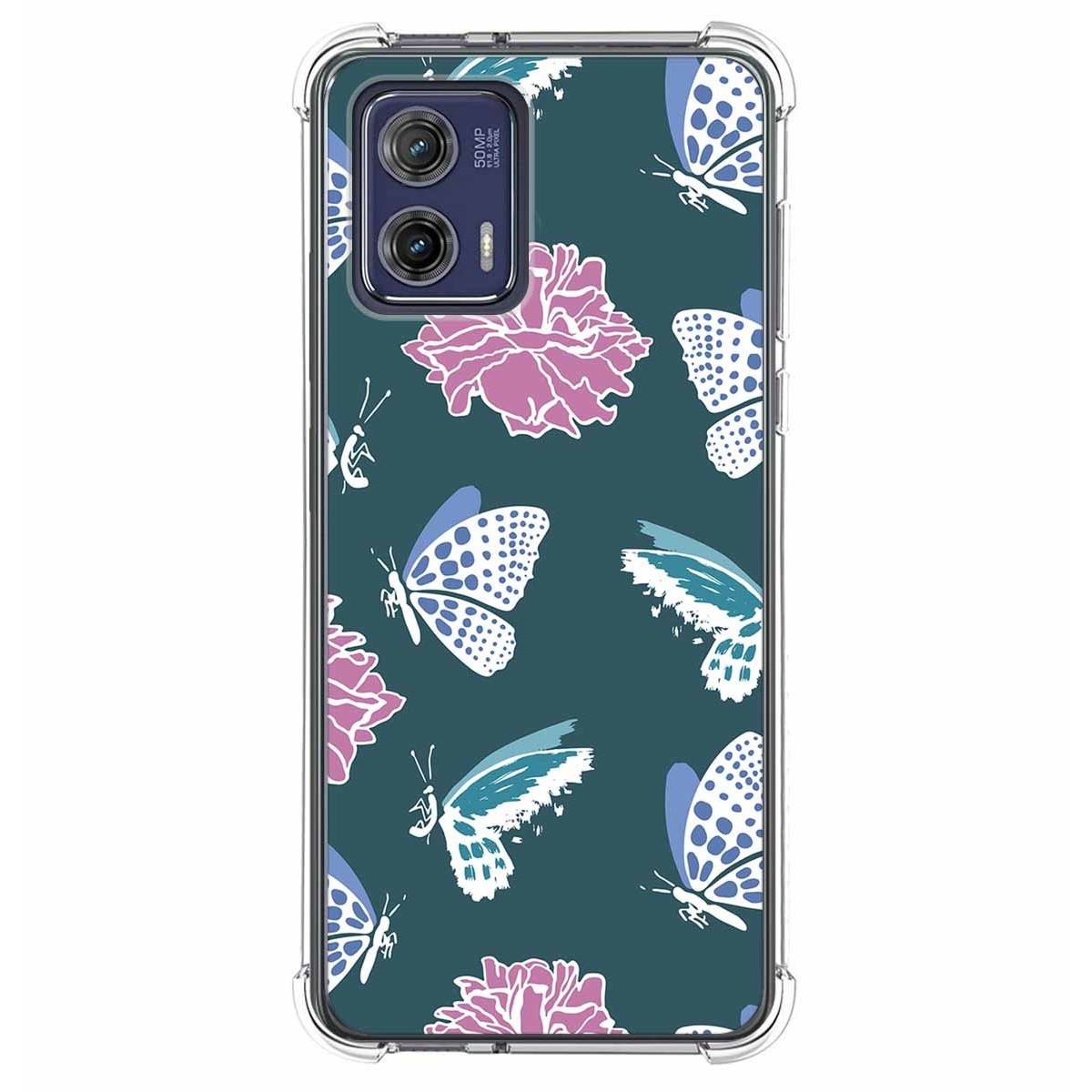 Funda Silicona Antigolpes para Motorola Moto G73 5G diseño Flores 10 Dibujos