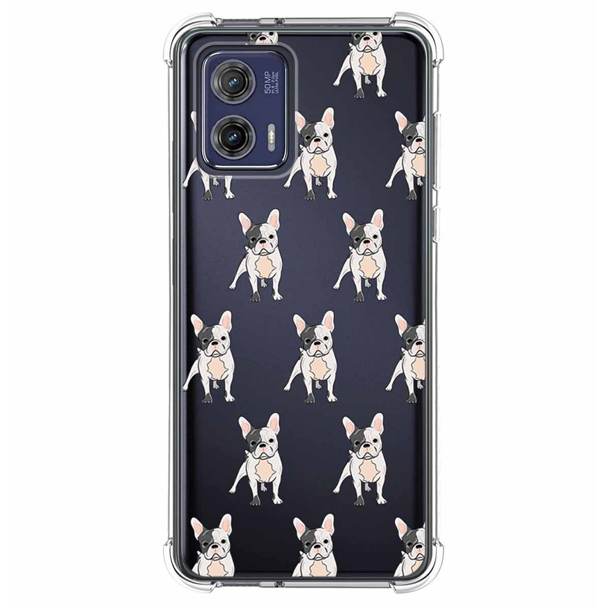 Funda Silicona Antigolpes para Motorola Moto G73 5G diseño Perros 12 Dibujos