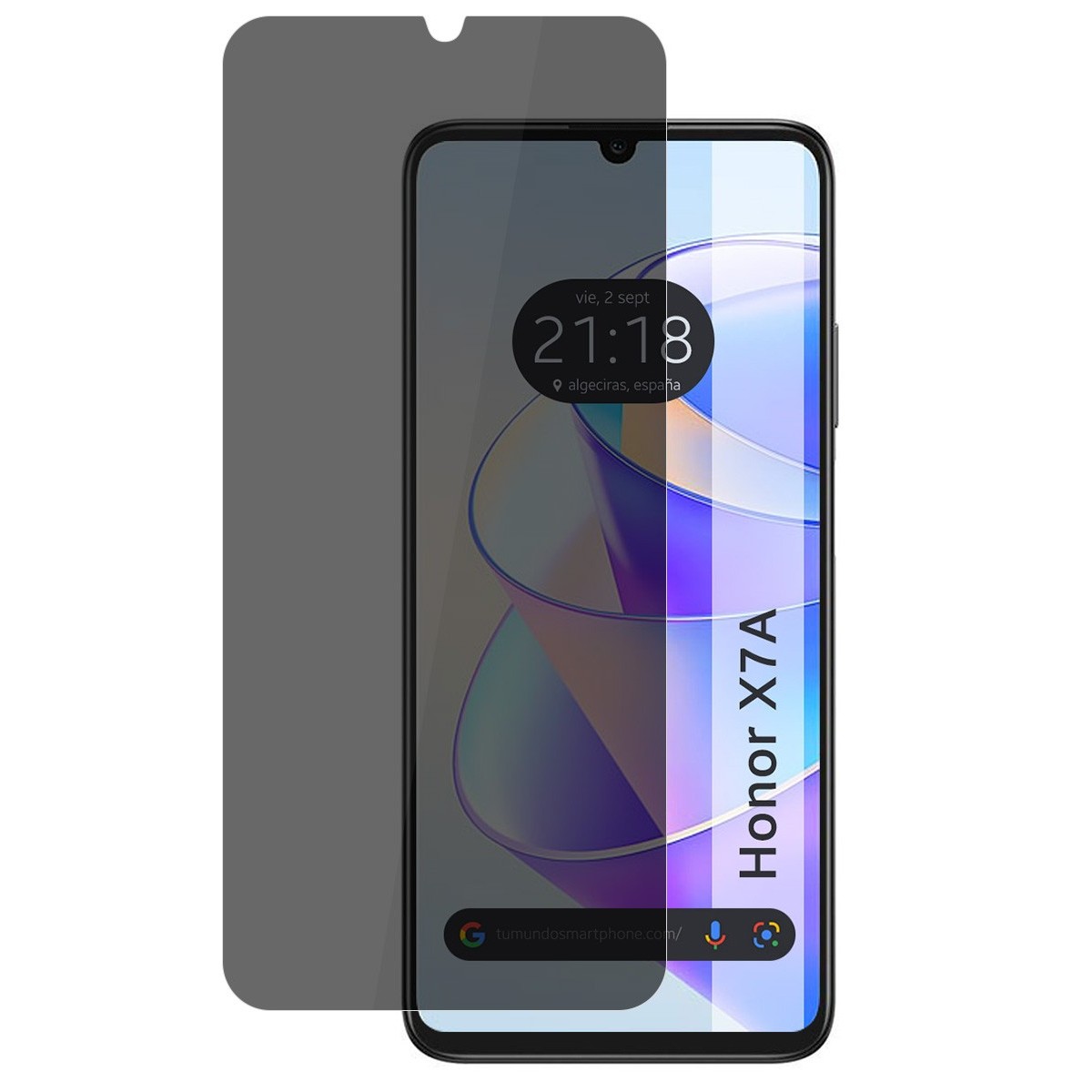 Protector Pantalla Hidrogel Privacidad Antiespías para Huawei Honor X7a
