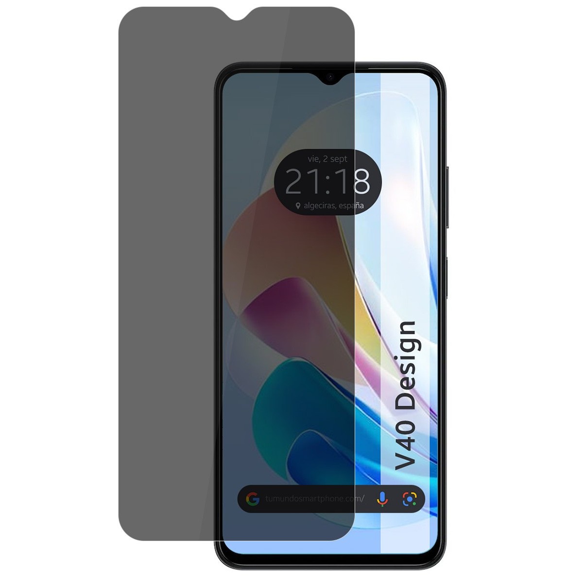 Protector Pantalla Hidrogel Privacidad Antiespías para ZTE Blade V40 Design