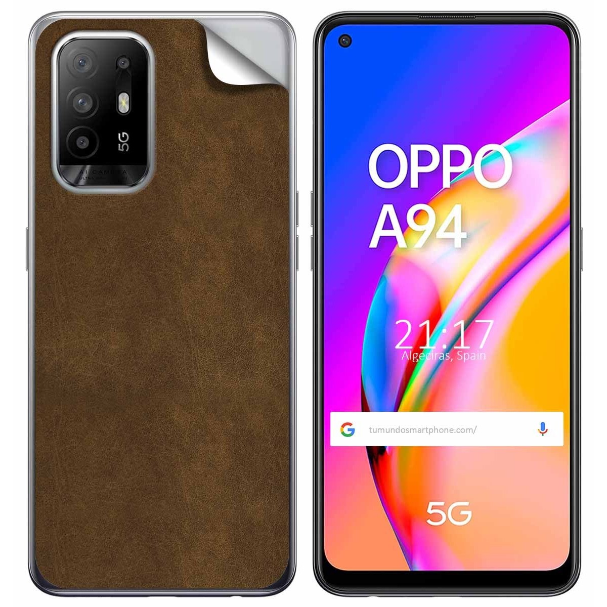 Pegatina Vinilo Autoadhesiva Textura Piel para Oppo A94 5G