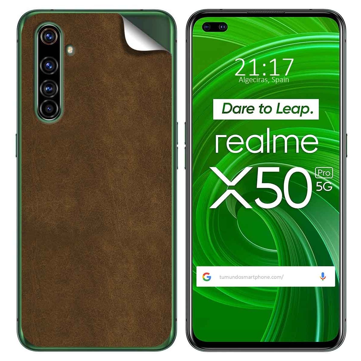 Pegatina Vinilo Autoadhesiva Textura Piel para Realme X50 Pro 5G