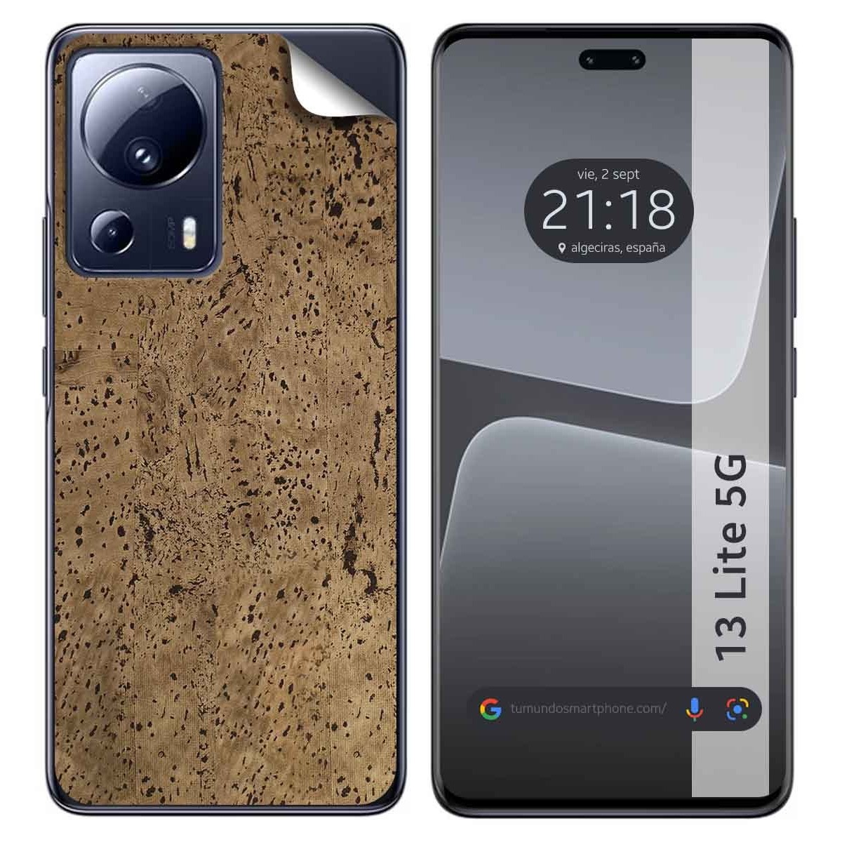 Pegatina Vinilo Autoadhesiva Textura Corcho compatible con Xiaomi 13 Lite 5G