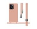 Funda Silicona Líquida con Cordón compatible con Xiaomi POCO X5 Pro 5G color Rosa
