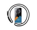 Personaliza tu Funda Colgante Transparente para Huawei Honor Magic 5 Pro 5G con Cordon Negro Dibujo Personalizada