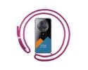 Personaliza tu Funda Colgante Transparente para Huawei Honor Magic 5 Pro 5G con Cordon Rosa Fucsia Dibujo Personalizada