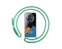 Personaliza tu Funda Colgante Transparente para Huawei Honor Magic 5 Pro 5G con Cordon Verde Agua Dibujo Personalizada