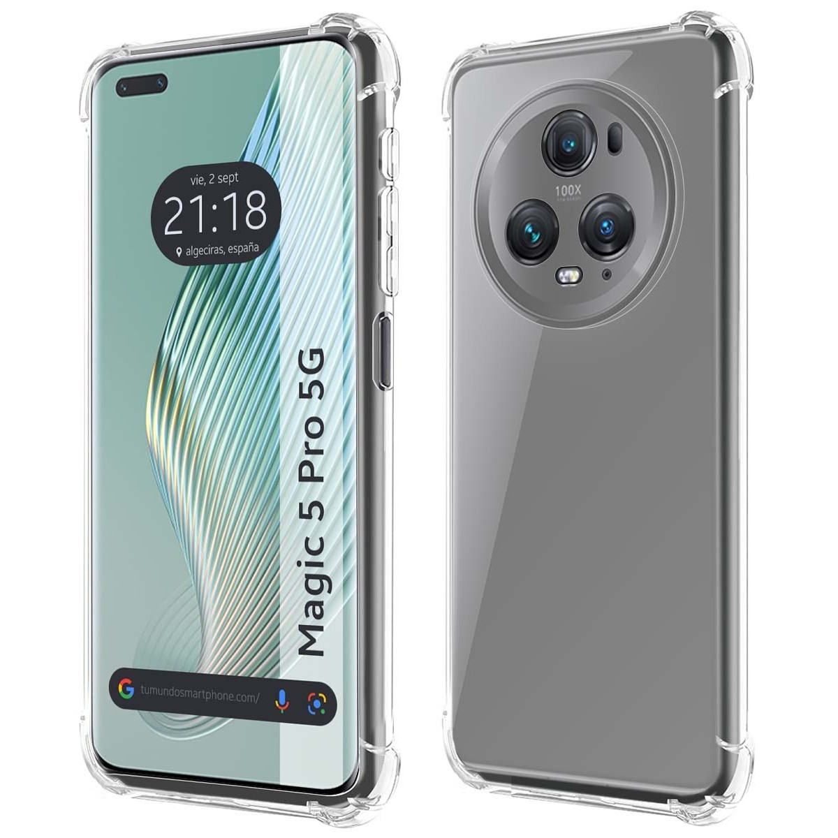 Funda Silicona Antigolpes Transparente para Huawei Honor Magic 5 Pro 5G