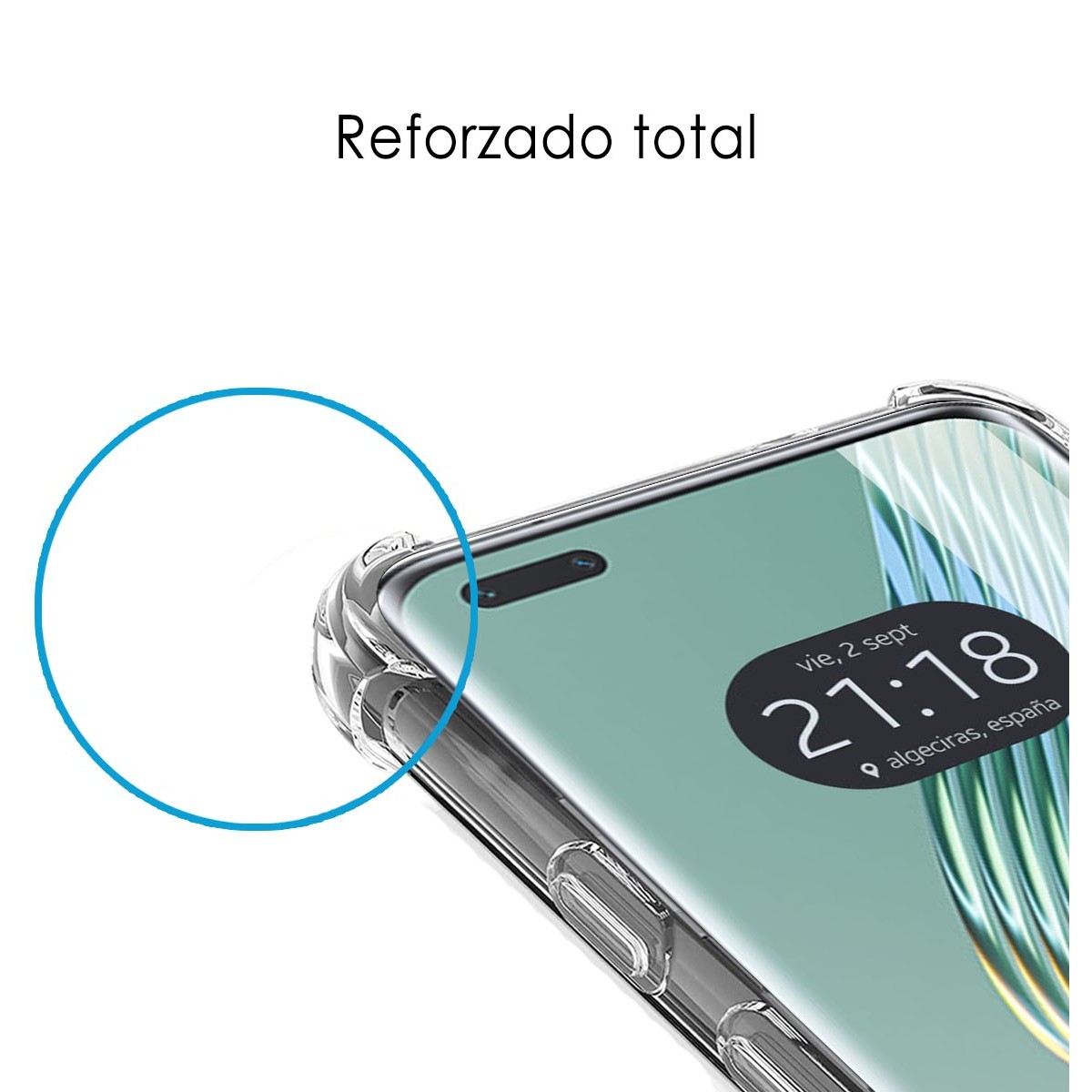 Funda Silicona Antigolpes Transparente para Huawei Honor Magic 5 Pro 5G
