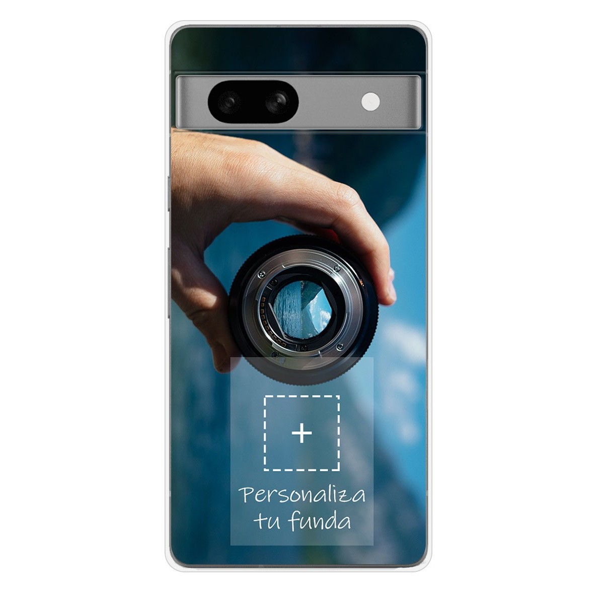 Personaliza tu Funda Silicona Gel Tpu Transparente con tu Fotografia para Google Pixel 7a 5G Dibujo Personalizada