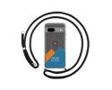 Personaliza tu Funda Colgante Transparente para Google Pixel 7a 5G con Cordon Negro Dibujo Personalizada