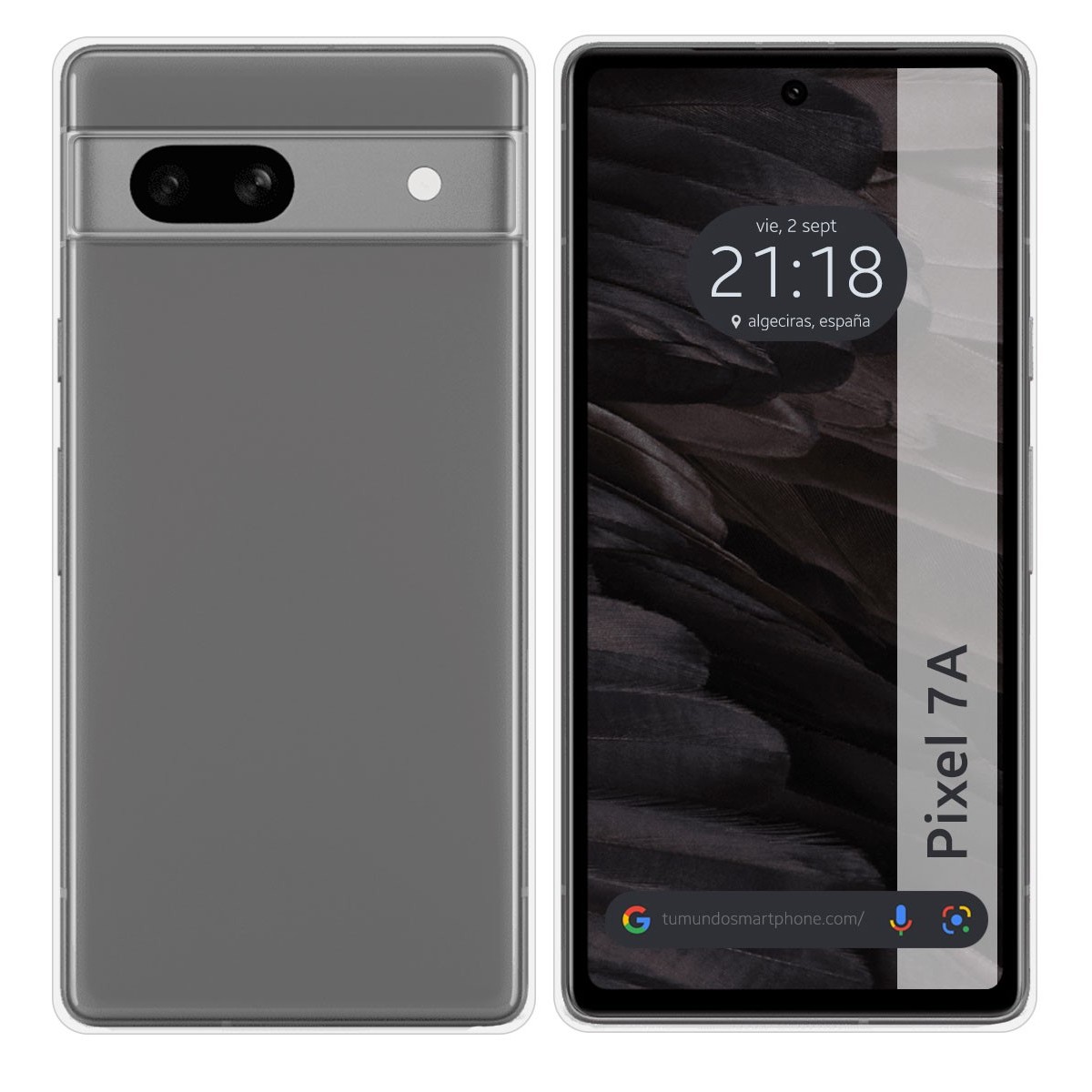 Funda Silicona Gel TPU Transparente para Google Pixel 7a 5G