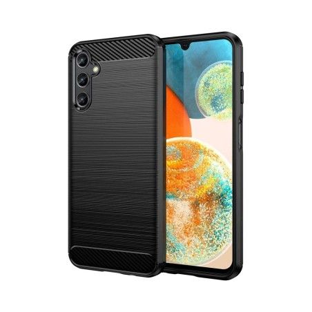 Funda Gel Tpu Tipo Carbon Negra para Samsung Galaxy A14 4G / 5G