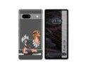 Funda Silicona Transparente para Google Pixel 7a 5G diseño Avestruz Dibujos