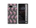 Funda Silicona Transparente para Google Pixel 7a 5G diseño Flamenco Dibujos