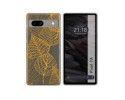 Funda Silicona Transparente para Google Pixel 7a 5G diseño Hojas Dibujos