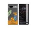 Funda Silicona Transparente para Google Pixel 7a 5G diseño Jirafa Dibujos