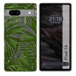 Funda Silicona Transparente para Google Pixel 7a 5G diseño Jungla Dibujos