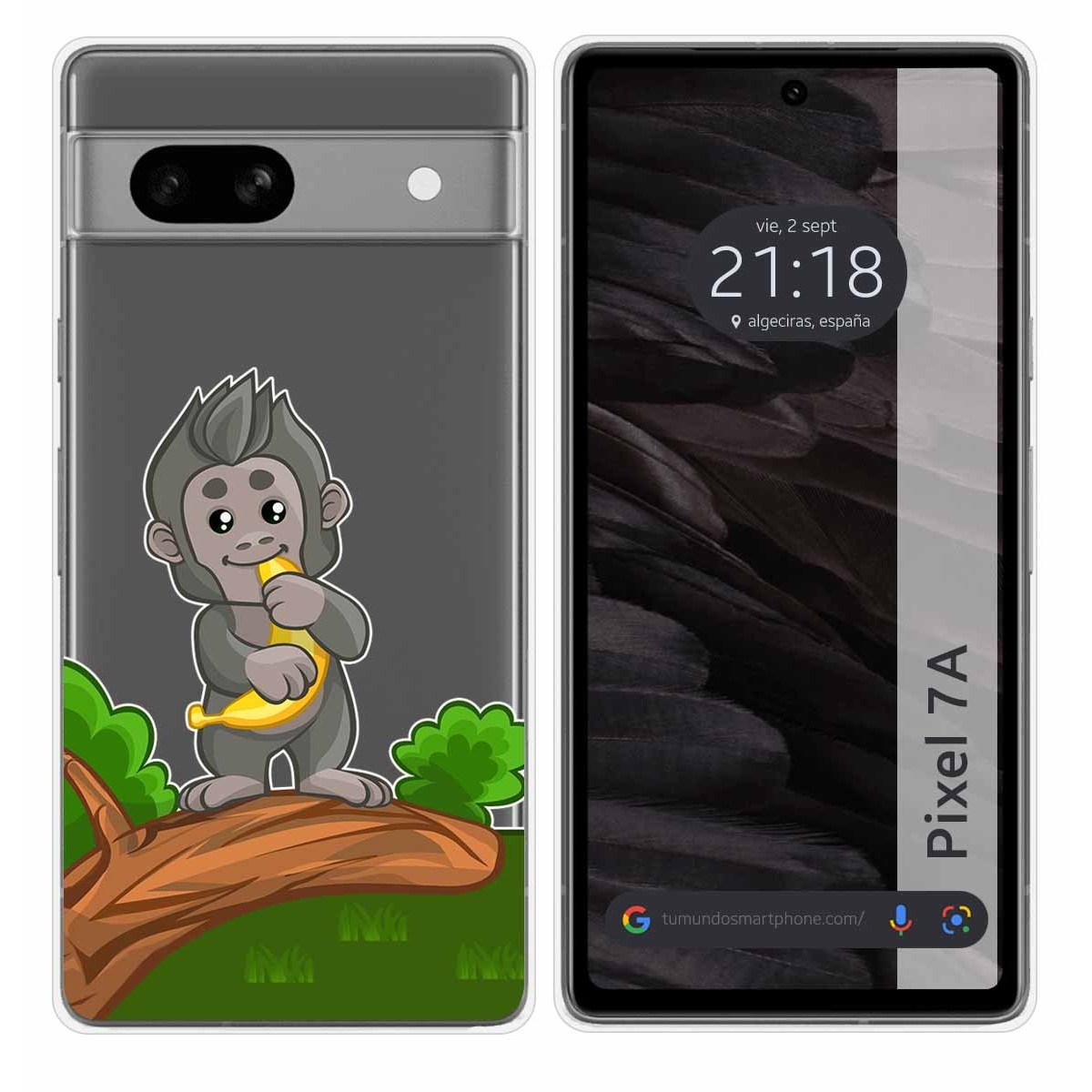 Funda Silicona Transparente para Google Pixel 7a 5G diseño Mono Dibujos