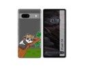 Funda Silicona Transparente para Google Pixel 7a 5G diseño Panda Dibujos