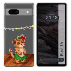 Funda Silicona Transparente para Google Pixel 7a 5G diseño Suricata Dibujos