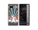 Funda Silicona Transparente para Google Pixel 7a 5G diseño Unicornio Dibujos