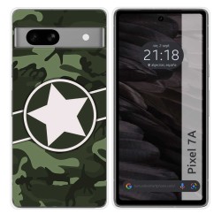 Funda Silicona para Google Pixel 7a 5G diseño Camuflaje 01 Dibujos