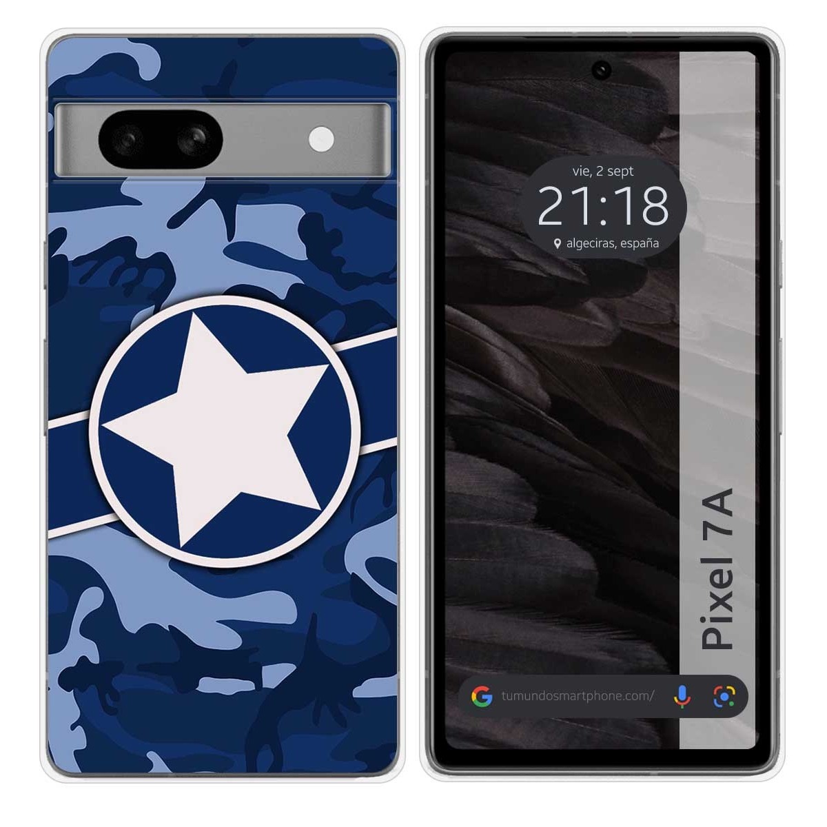 Funda Silicona para Google Pixel 7a 5G diseño Camuflaje 03 Dibujos