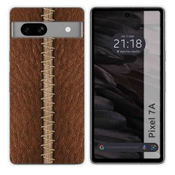 Funda Silicona para Google Pixel 7a 5G diseño Cuero 01 Dibujos