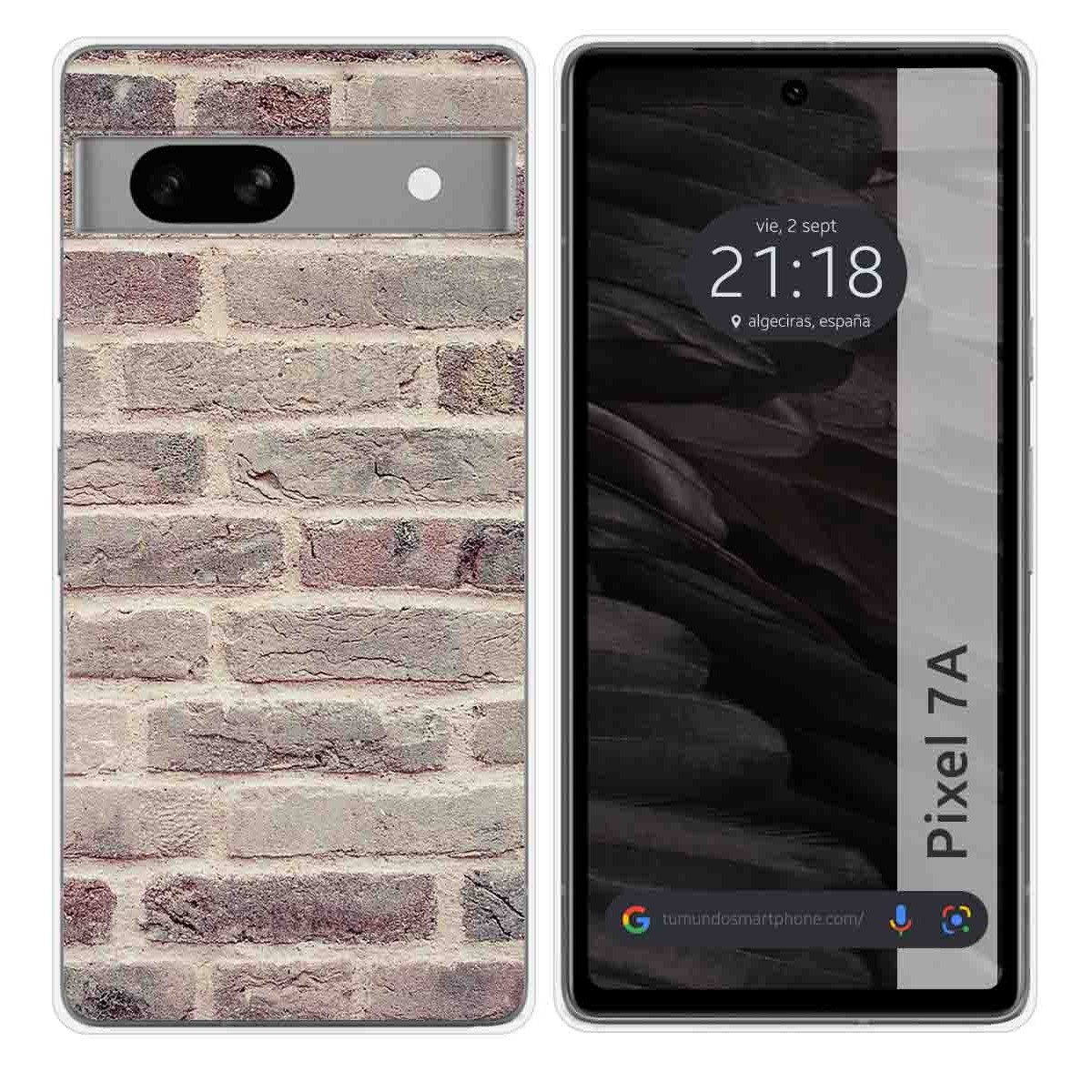 Funda Silicona para Google Pixel 7a 5G diseño Ladrillo 01 Dibujos