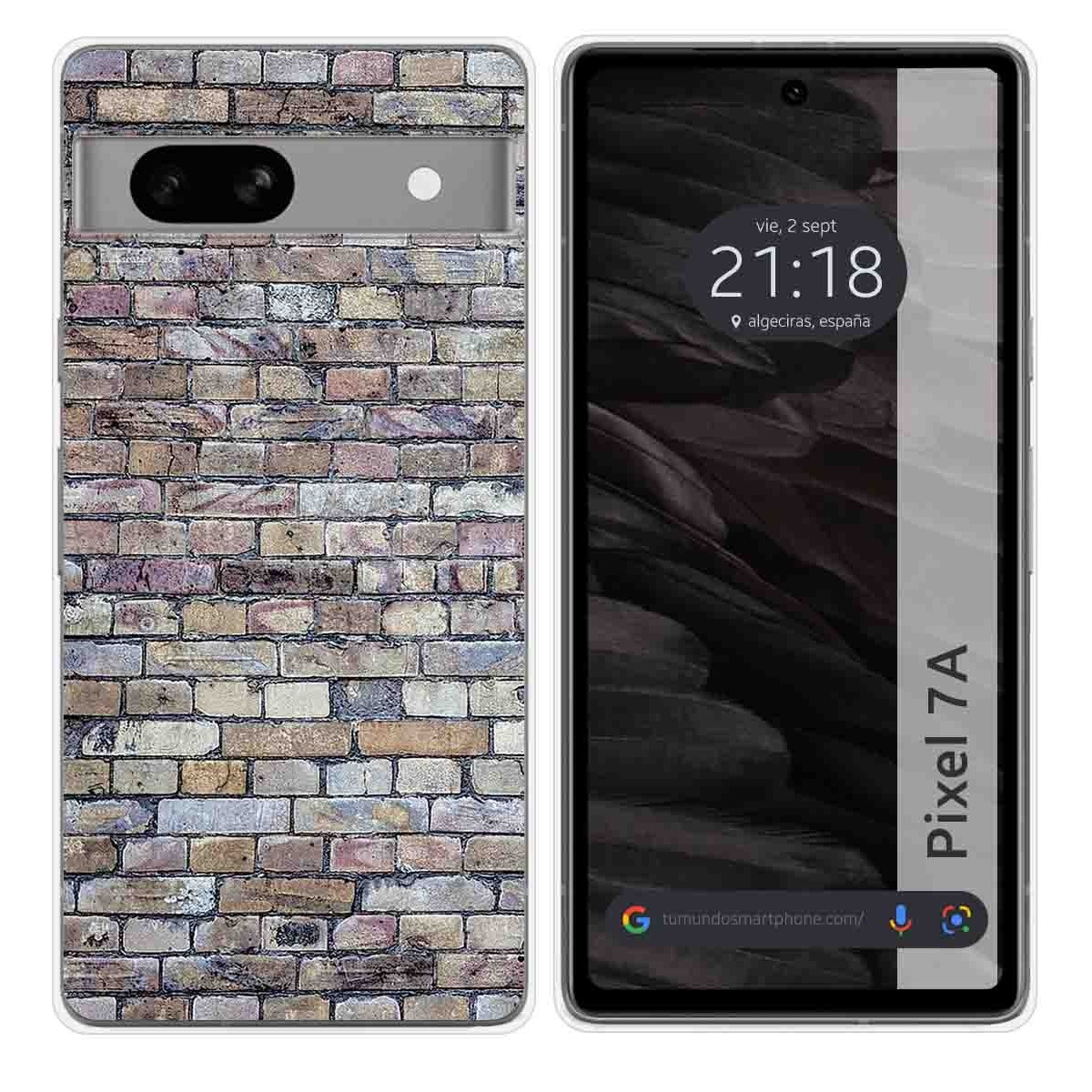 Funda Silicona para Google Pixel 7a 5G diseño Ladrillo 02 Dibujos