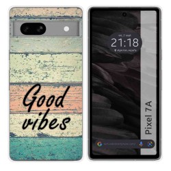 Funda Silicona para Google Pixel 7a 5G diseño Madera 01 Dibujos