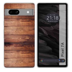 Funda Silicona para Google Pixel 7a 5G diseño Madera 02 Dibujos