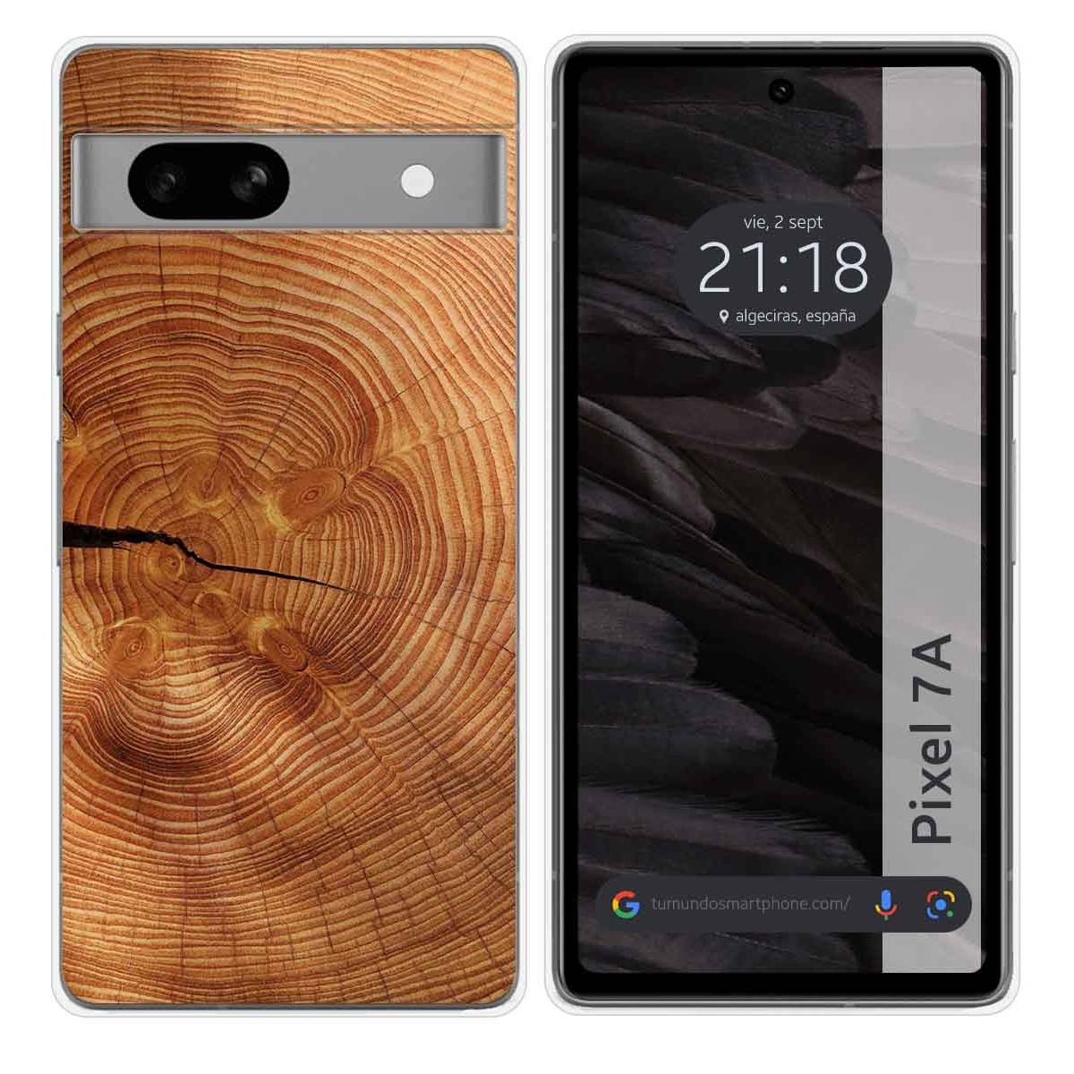 Funda Silicona para Google Pixel 7a 5G diseño Madera 04 Dibujos
