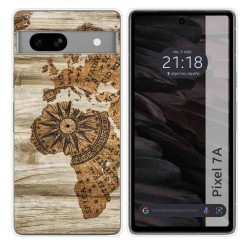 Funda Silicona para Google Pixel 7a 5G diseño Madera 07 Dibujos