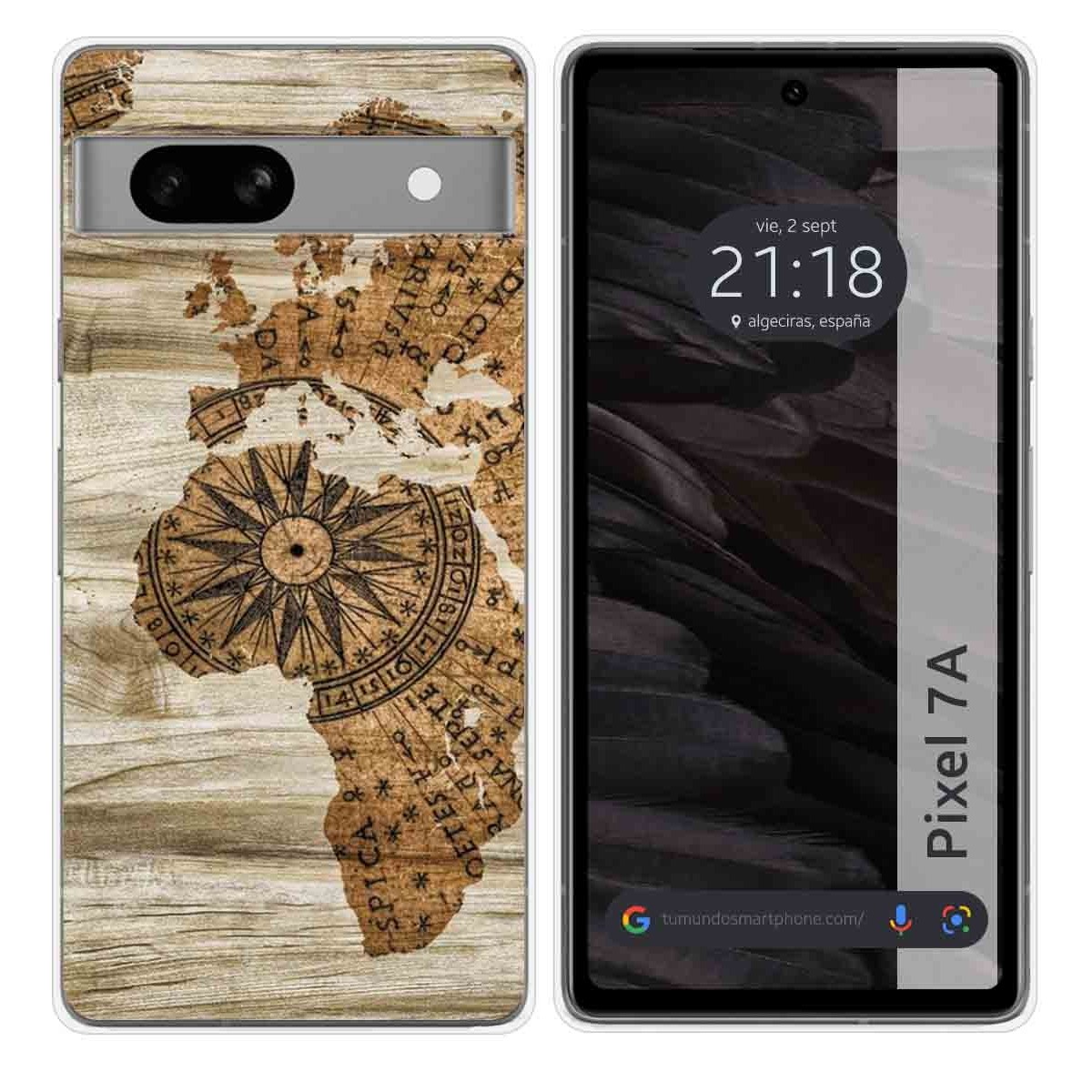 Funda Silicona para Google Pixel 7a 5G diseño Madera 07 Dibujos