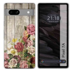 Funda Silicona para Google Pixel 7a 5G diseño Madera 08 Dibujos