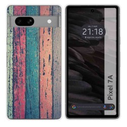 Funda Silicona para Google Pixel 7a 5G diseño Madera 10 Dibujos