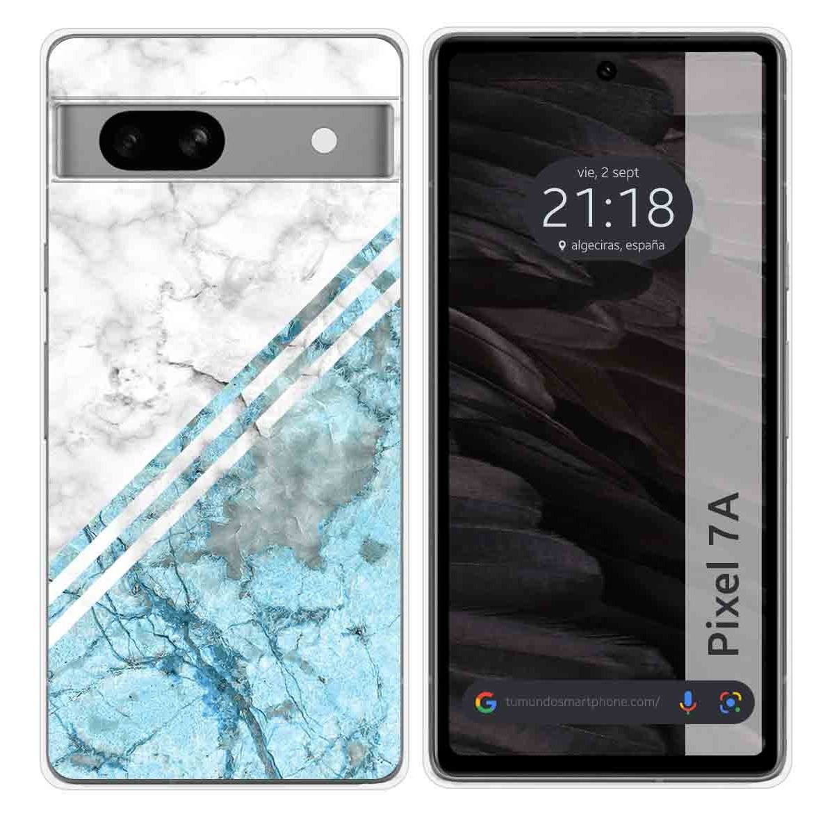 Funda Silicona para Google Pixel 7a 5G diseño Mármol 02 Dibujos