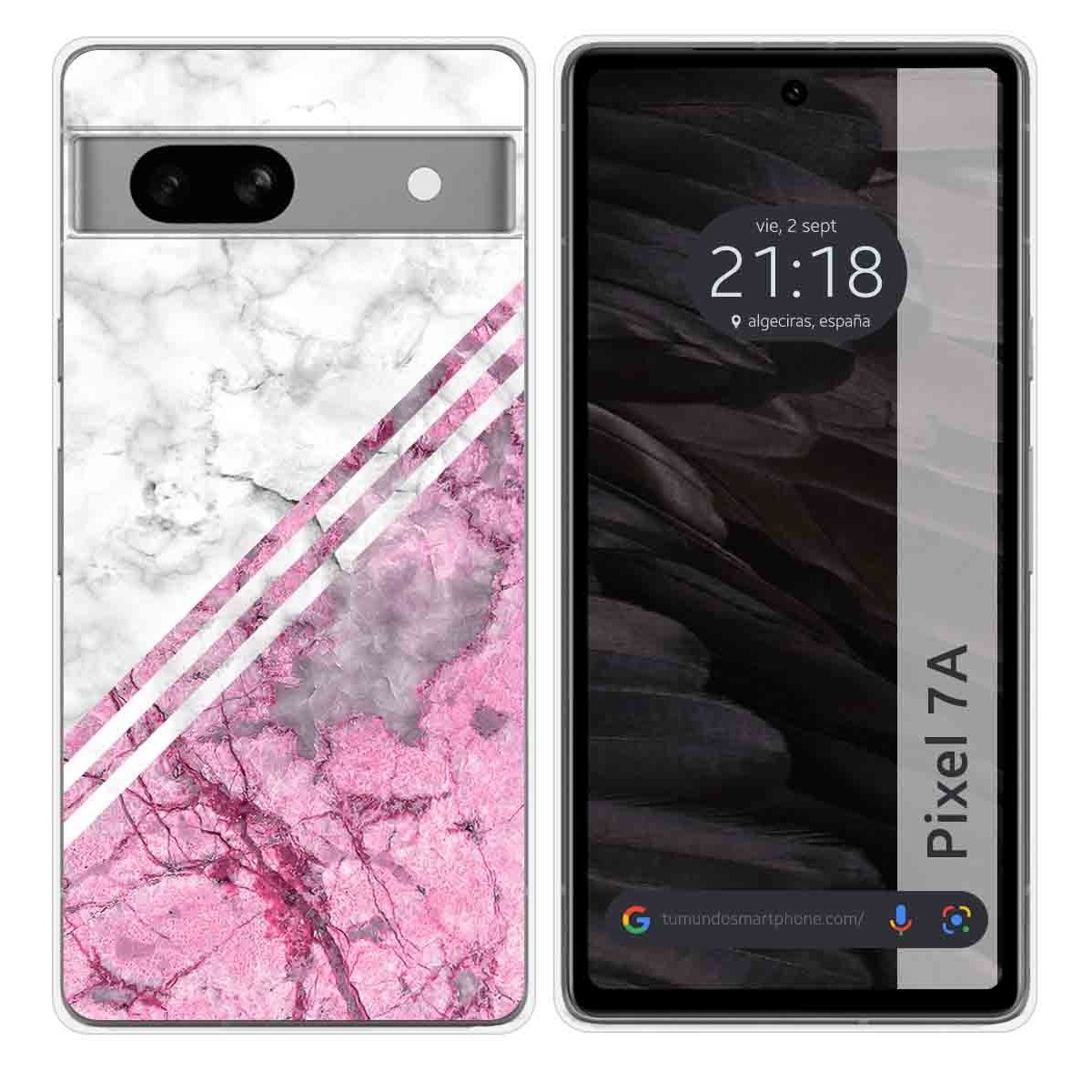 Funda Silicona para Google Pixel 7a 5G diseño Mármol 03 Dibujos