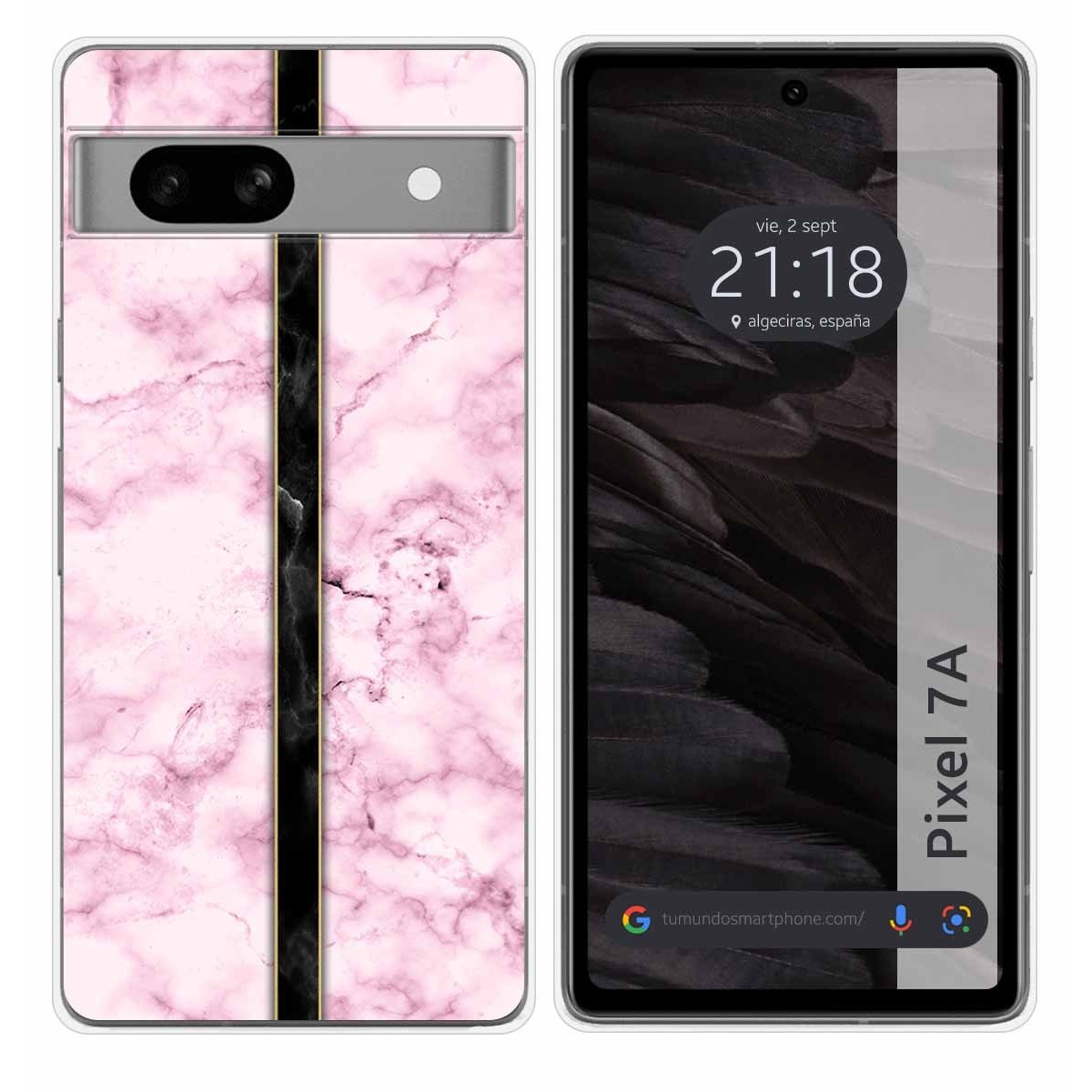 Funda Silicona para Google Pixel 7a 5G diseño Mármol 04 Dibujos