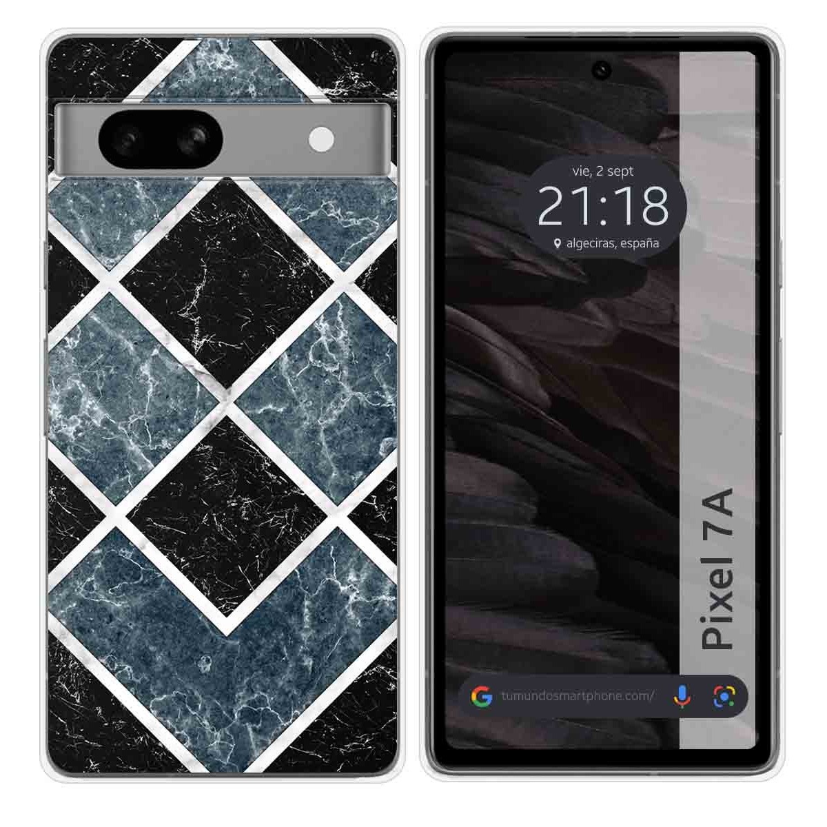 Funda Silicona para Google Pixel 7a 5G diseño Mármol 06 Dibujos