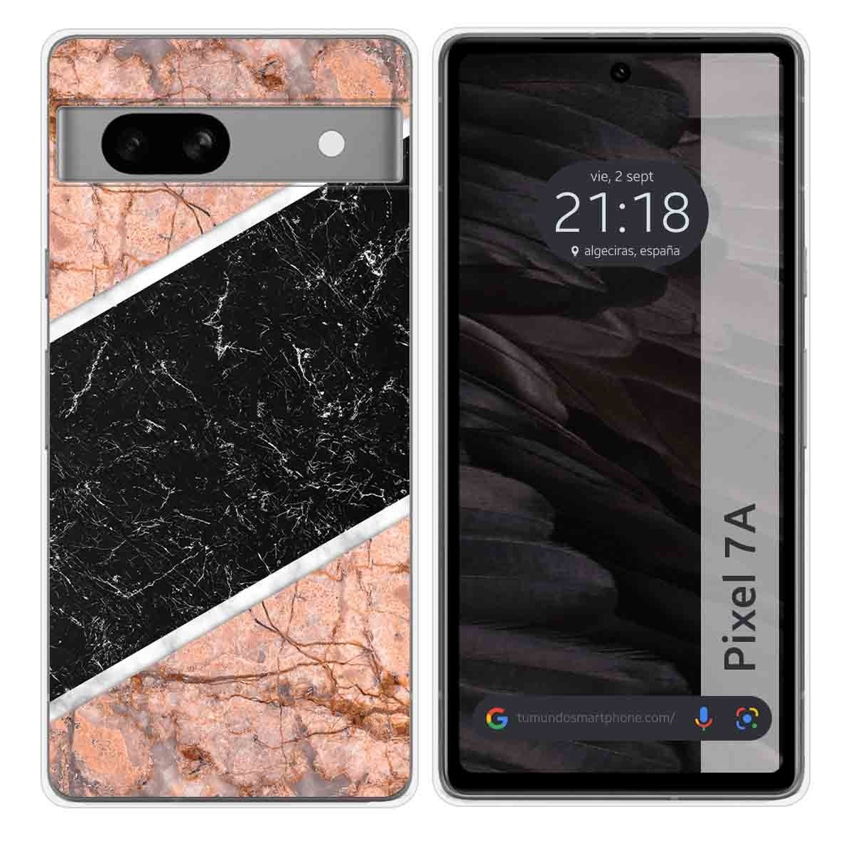 Funda Silicona para Google Pixel 7a 5G diseño Mármol 07 Dibujos