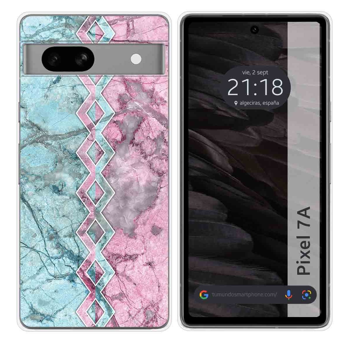 Funda Silicona para Google Pixel 7a 5G diseño Mármol 08 Dibujos