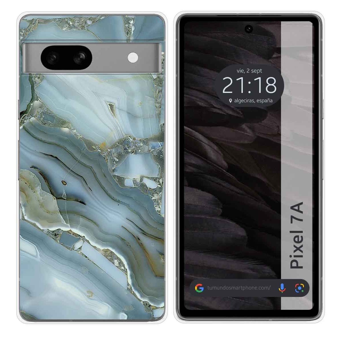 Funda Silicona para Google Pixel 7a 5G diseño Mármol 09 Dibujos